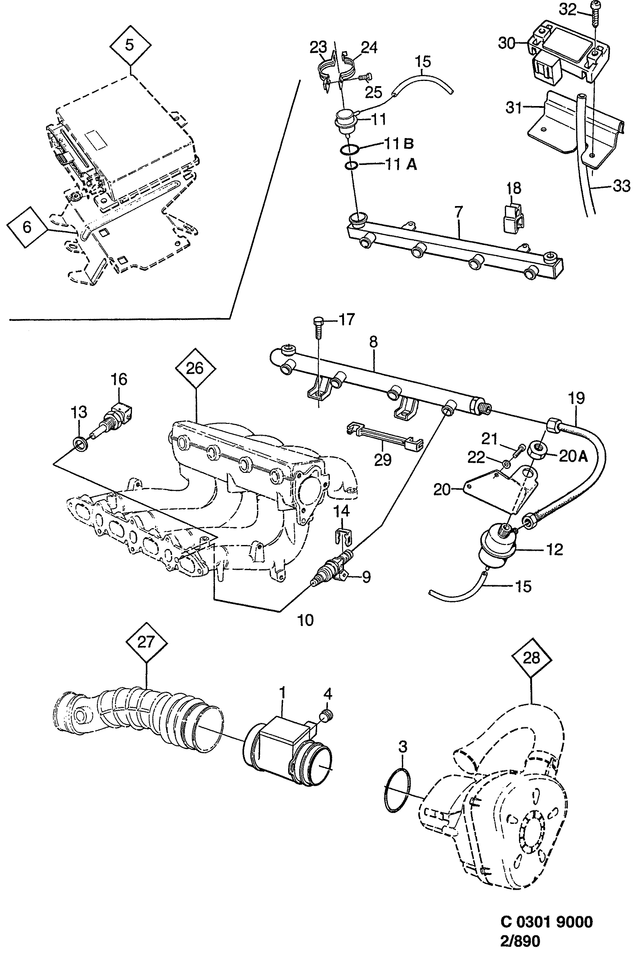 diagram parts 890