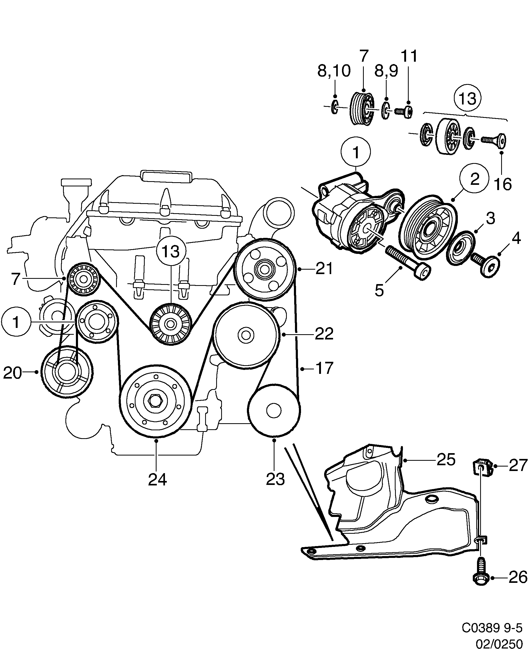 diagram parts 250