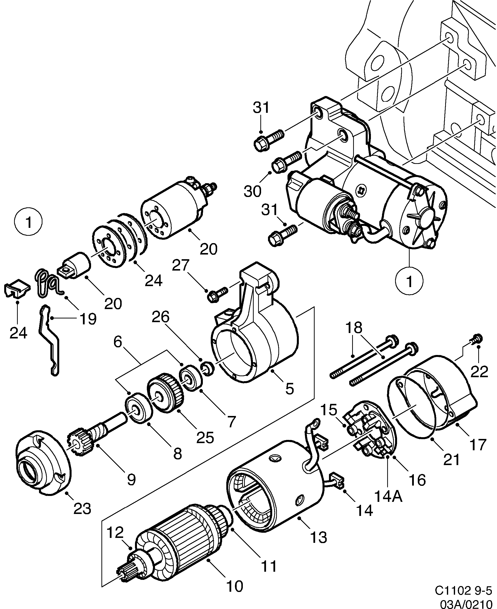 diagram parts 210