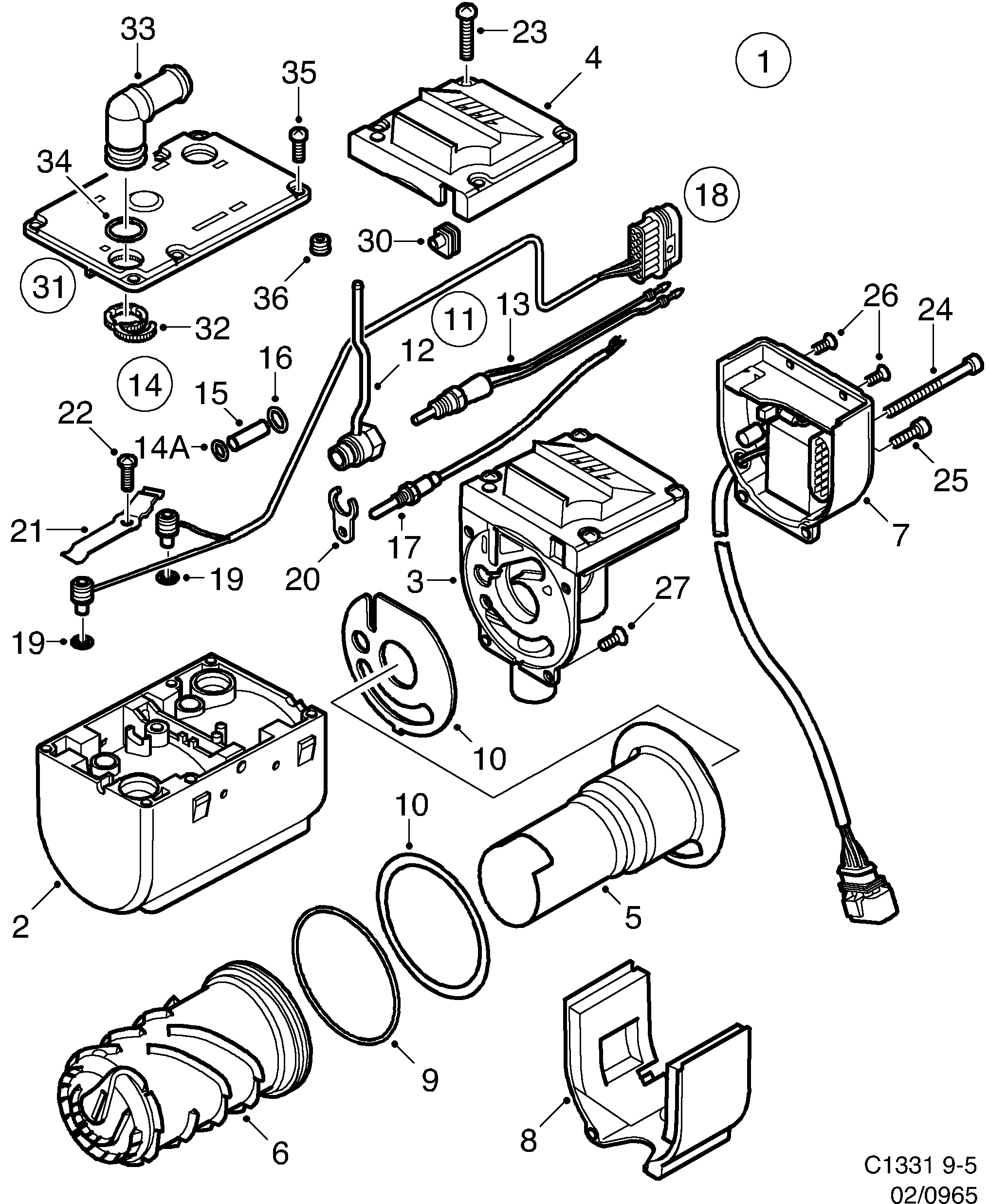 diagram parts 965