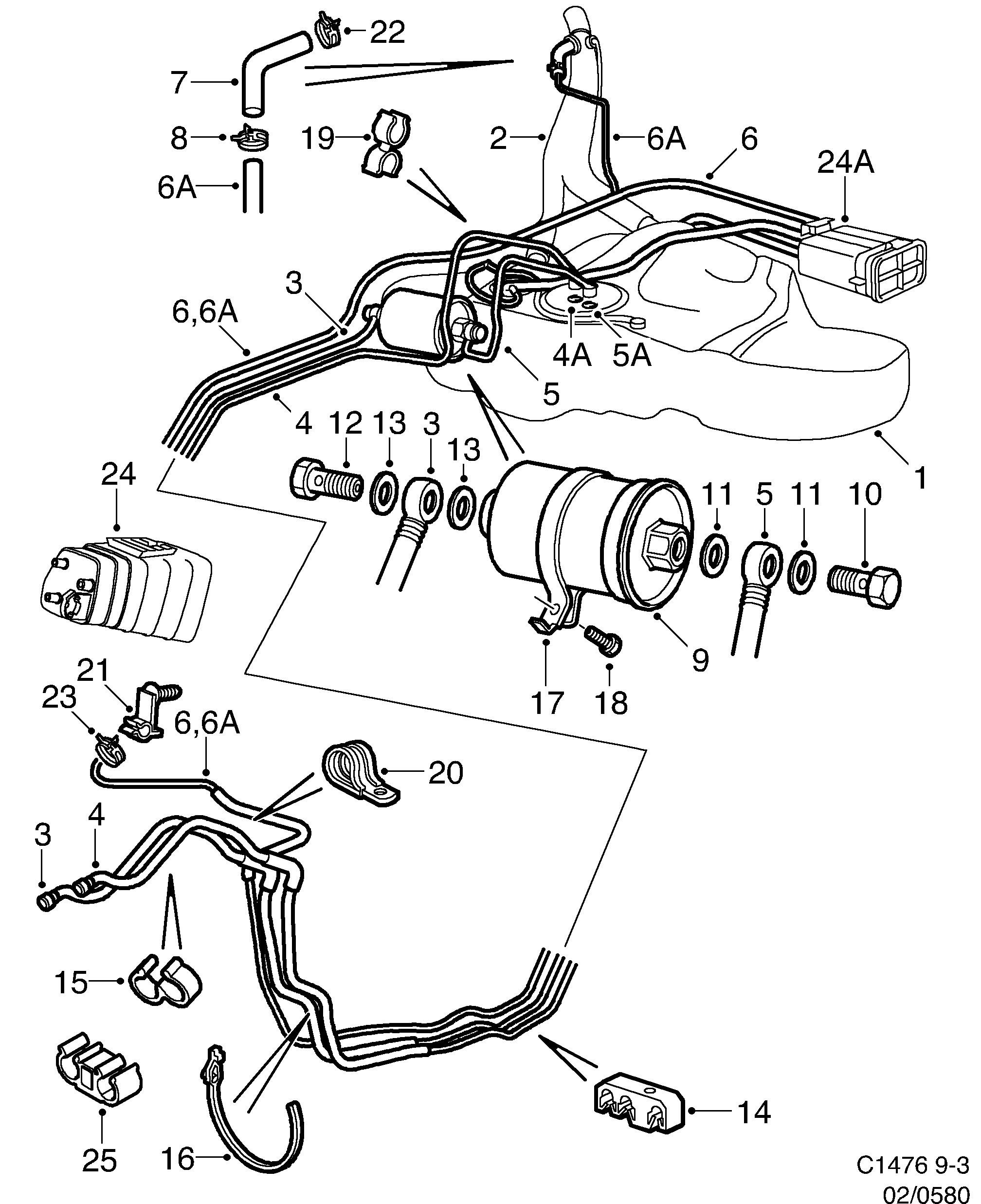 diagram parts 580
