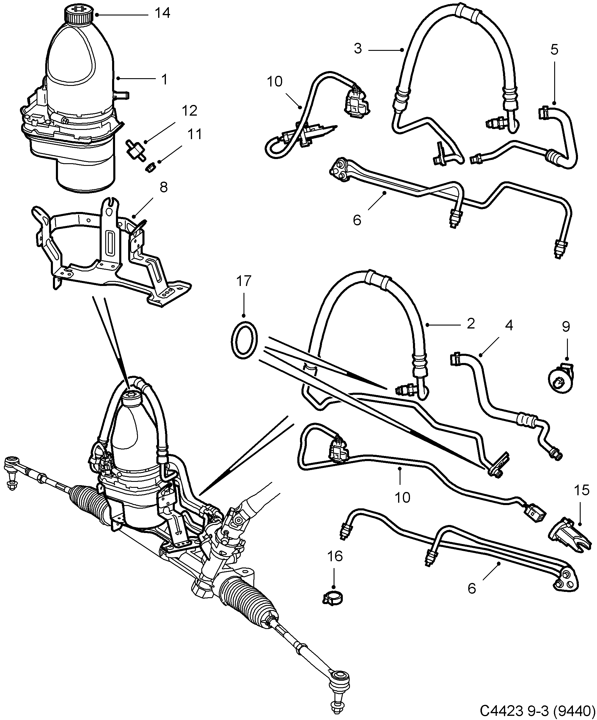 diagram parts 1400